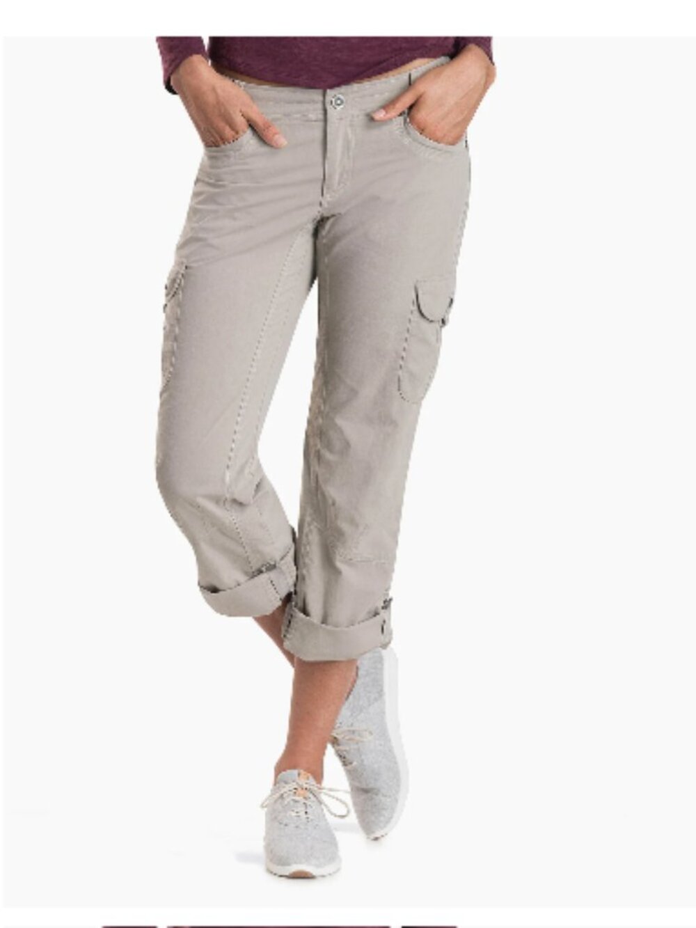KUHL Splash Roll-Up Cargo Pant Lightweight UV Protection Hiking Sz 6